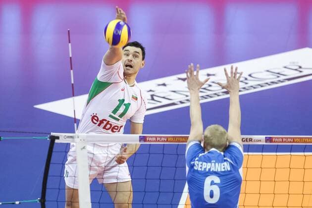 06.01.2016 2016 Mens Volleyball Länderspiel Nationalmannschaft European Olympic Qualification Tournament in Berlin BULGARIA - FINLANDIA ( Bulgaria - Finland ) Pictured: VLADIMIR NIKOLOV FOT MACIEJxGOCLON FOTONEWS NEWSPIX.PL --- Newspix.pl  20160106FNMG023