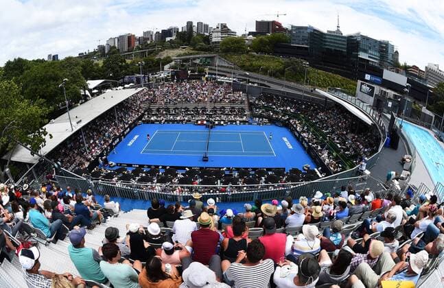 07.0.2016. Auckland, New Zealand. General view of Centre Court during Day 4 of the 2016 ASB Classic Womens. ASB Tennis Centre, Auckland, New Zealand. Thursday 7 January 2016. xChrisxSymesx  ActionPlus11694578