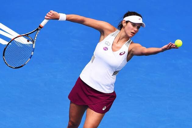07.0.2016. Auckland, New Zealand. Julia Goerges of Germany during Day 4 Quarter Finals of the 2016 ASB Classic Womens. ASB Tennis Centre, Auckland, New Zealand. Thursday 7 January 2016. xChrisxSymesx  ActionPlus11694586