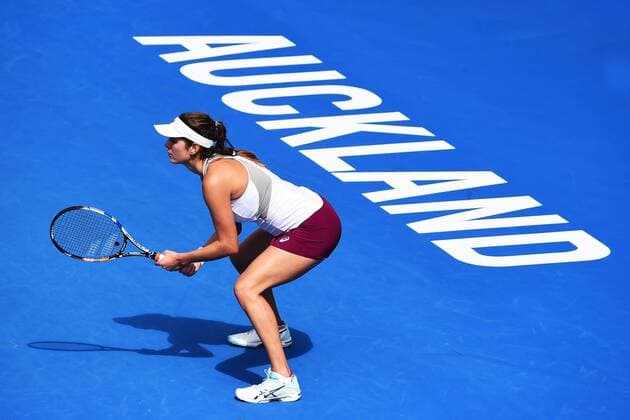 07.0.2016. Auckland, New Zealand. Julia Goerges of Germany during Day 4 Quarter Finals of the 2016 ASB Classic Womens. ASB Tennis Centre, Auckland, New Zealand. Thursday 7 January 2016. xChrisxSymesx  ActionPlus11694587