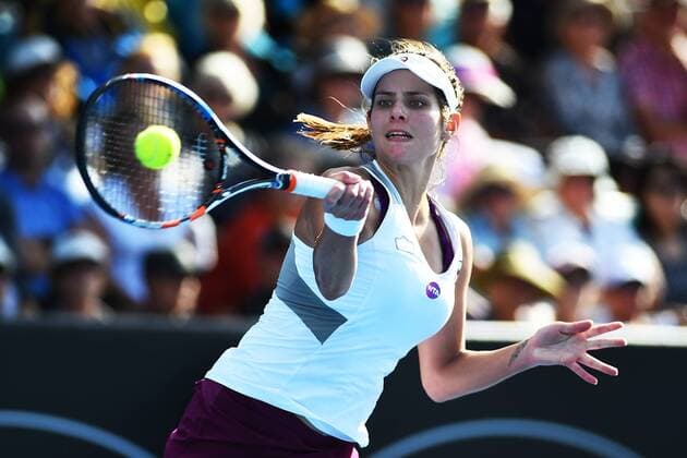 07.0.2016. Auckland, New Zealand. Julia Goerges of Germany during Day 4 Quarter Finals of the 2016 ASB Classic Womens. ASB Tennis Centre, Auckland, New Zealand. Thursday 7 January 2016. xChrisxSymesx  ActionPlus11694593
