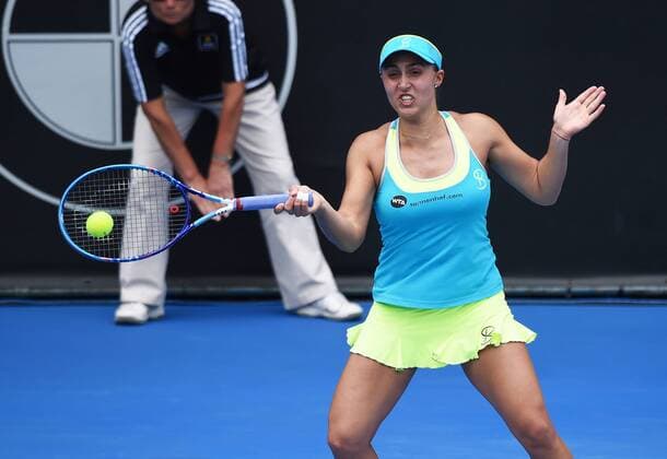 07.0.2016. Auckland, New Zealand. Tamira Paszek (AUT) on Quarter Finals Day at the ASB Classic Tennis Women s tournament. ASB Tennis Centre, Stanley st, Auckland, New Zealand. Thursday 7 January 2016. xAndrewxCornagax  ActionPlus11694604