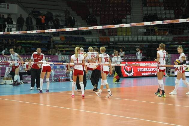 2016 European Olympic Qualification Pool B - Day 4 - match Poland and Italy in Ankara on January 7, 2016. Final Score: Poland 2 - Italy 3 Pictured: Sylwia Pycia 11 of Poland. 