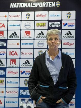Fußball, Damen, Pia Sundhage stellt Schwedens Kader vor 160108 8 Januar 2016 in Göteborg.  BB160108MI012