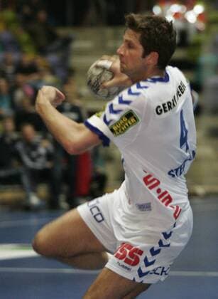 Handball, 1. Bundesliga, SG Wallau Massenheim vs. TBV Lemgo Handball, 1. Bundesliga, SG Wallau Massenheim vs. TBV Lemgo, Daniel Stephan (L)