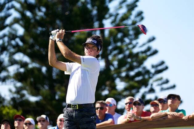 January 07 2016: Bubba Watson tees off on number three during the First Round of the Hyundai Tournament of Champions at Kapalua Plantation Course on Maui, HI. (Photo by Aric Becker Icon Sportswire) GOLF: JAN 07 PGA Golf Herren - Hyundai Tournament of Champions - First Round Icon16010740 EDITORIAL USE ONLY