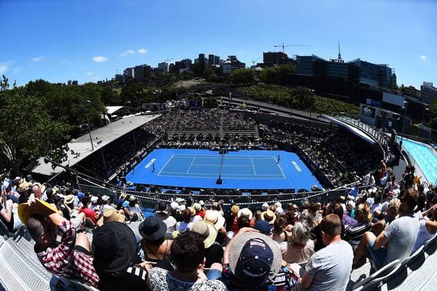 09.01.2016. Auckland, New Zealand. General view of Centre court during the Singles Final of the 2016 ASB Classic Womens. ASB Tennis Centre, Auckland, New Zealand. Saturday 9 January 2016. xChrisxSymesx  ActionPlus11694902