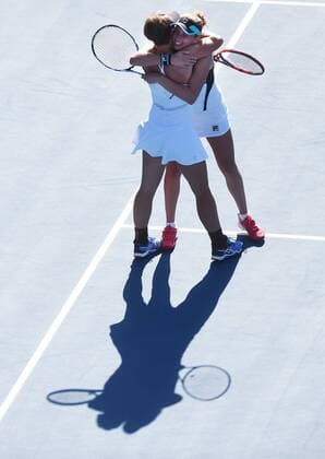 09.01.2016. Auckland, New Zealand. Doubles winners Elise Mertens and An-Sophie Mestach (BEL) on Finals Day at the ASB Classic Tennis Women s tournament. ASB Tennis Centre, Stanley st, Auckland, New Zealand. Saturday 9 January 2016. xAndrewxCornagax  ActionPlus11694908