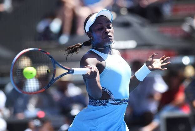 09.01.2016. Auckland, New Zealand. Sloane Stephens of the USA versus Julia Georges (Ger) during Day 6 of the Singles Final of the 2016 ASB Classic Womens. ASB Tennis Centre, Auckland, New Zealand. Saturday 9 January 2016. Stephens won the final 6-2 7-6 (3) xAndrewxCornagax  ActionPlus11694910