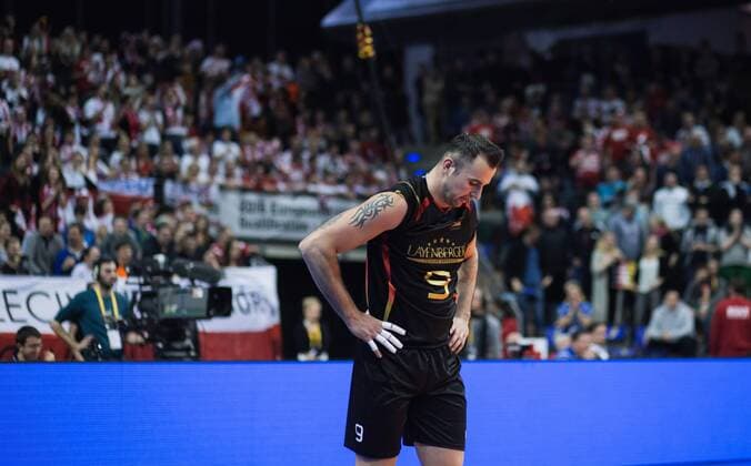 Berlin, Deutschland, 10.01.2016: Volleyball Olympia Qualifikation Männer Maenner 2016 - Spiel um Platz 3 Deutschland - Polen. Georg Grozer (Germany 9)