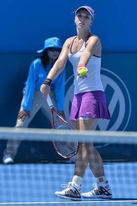 11.01.16 Sydney, Australia. Sabine Lisicki (GER) in action against Polona Hercog (SLO) during their womens singles match on day 2 at the Apia International Sydney. xNigelxOwenx  ActionPlus11696013