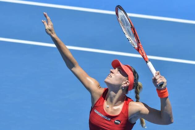 11.01.16 Sydney, Australia. Angelique Kerber (GER) in action against Elina Svitolina (UKR) during their womens singles match on day 2 at the Apia International Sydney. xNigelxOwenx  ActionPlus11695975