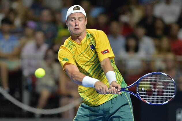 11.01.16 Sydney, Australia. Lleyton Hewitt (AUS) in action against Rafael Nada (ESP) during the FAST4 tennis exhbition matches at Allphones Arena. xNigelxOwenx  ActionPlus11696118