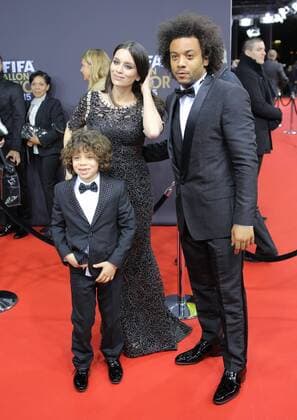 Marcello mit Familie Gala Nominees World Player of the Year FIFA-Weltfussballer Footballer of the Year 2015, FIFA Ballon dÂ Or in the Kongresshaus Zuerich, Switzerland at January 11, 2016 11.01.2016 FIFA World Player Party