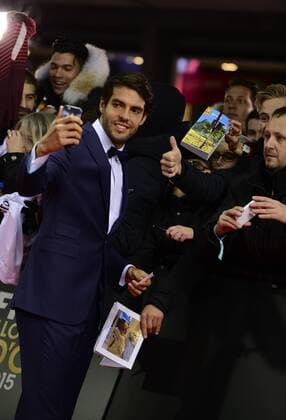 Jan. 11, 2016 - Zurich, Switzerland - RICARDO dos SANTOS LEITE (KAKA) poses for photos on the red carpet during arrivals for the 2015 FIFA Ballon DOR Gala at Kongresshaus in Zurich. Soccer 2016 - FIFA Ballon D OR 2015  - ZUMAm119