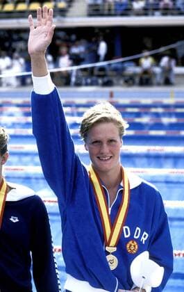 OTTO Kristin Team DDR Weltmeisterin Schwimm Weltmeisterschaften 1986 in Madrid am 22. August 1986 in Madrid 