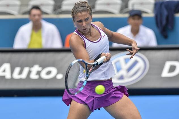 12.01.16 Sydney, Australia. Sara Erranti (ITA) in action against Jelena Jankovic (SRB) during their womens singles match on day 3 at the Apia International Sydney. Errani won the match 7-6,7-6. xNigelxOwenx  ActionPlus11696268