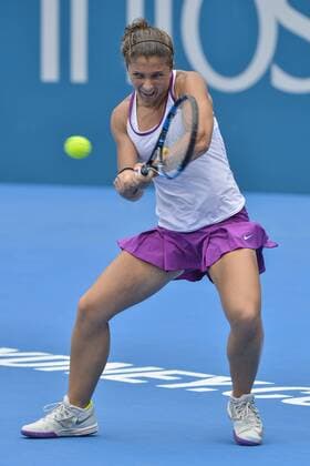 12.01.16 Sydney, Australia. Sara Erranti (ITA) in action against Jelena Jankovic (SRB) during their womens singles match on day 3 at the Apia International Sydney. Errani won the match 7-6,7-6. xNigelxOwenx  ActionPlus11696285