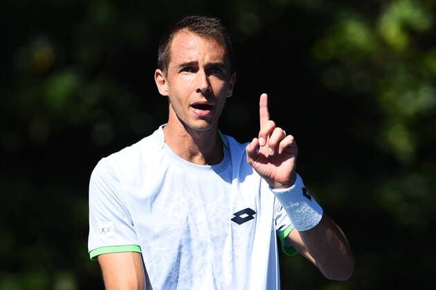 13.01.2016. Auckland, New Zealand. Lukas Rosol (CZE) during Day 3 of the 2016 ASB Classic Mens. ASB Tennis Centre, Auckland, New Zealand. Wednesday 13 January 2016. xChrisxSymesx  ActionPlus11696624