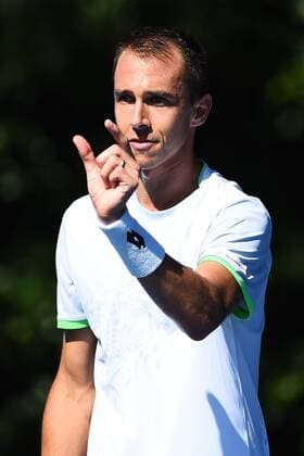 Bilder des Tages - SPORT 13.01.2016. Auckland, New Zealand. Lukas Rosol (CZE) during Day 3 of the 2016 ASB Classic Mens. ASB Tennis Centre, Auckland, New Zealand. Wednesday 13 January 2016. xChrisxSymesx  ActionPlus11696625