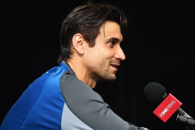 13.01.2016. Auckland, New Zealand. David Ferrer from Spain talks with the media during Day 3 of the 2016 ASB Classic Mens. ASB Tennis Centre, Auckland, New Zealand. Wednesday 13 January 2016. xChrisxSymesx  ActionPlus11696622