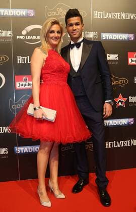 - LINT, BELGIUM: Lokeren s Hamdi Harbaoui pictured on the red carpet ahead of the 62nd edition of the Golden Shoe award ceremony, Wednesday 13 January 2016, in Lint AED studio. The Golden Shoe (Gouden Schoen Soulier d Or) is an award for the best soccer player of the Belgian Jupiler Pro League championship during the year 2015. VIRGINIExLEFOUR  x04772834x