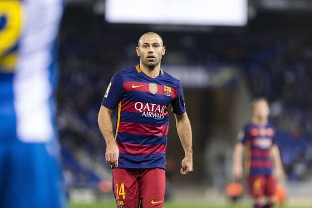 SPAIN - Jan,13th: Javier Alejandro Mascherano of FC Barcelona Barca during the match between RCD Espanyol vs FC Barcelona, for the 1 8 2st leg of the King s cup, played at Cornella - El Prat Stadium on 13th Jan 2016 in Barcelona, Spain. (Credit: Mikel Trigueros Urbanandsport Cordon Press) 
