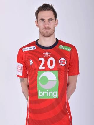Handball, EM 2016, Nationalteam Norwegen Porträttermin 2016.01.14 KATOWICE - EHF EURO 2016 - LINDBOE ANDRE - Session players, handball players, representation of Norway POLAND AND FRANCE OUT!!!  20160114LUK1044