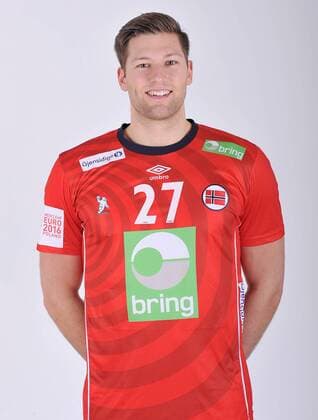 Handball, EM 2016, Nationalteam Norwegen Porträttermin 2016.01.14 KATOWICE - EHF EURO 2016 - REINKIND HARALD - Session players, handball players, representation of Norway POLAND AND FRANCE OUT!!!  20160114LUK1063