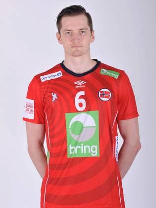 Handball, EM 2016, Nationalteam Norwegen Porträttermin 2016.01.14 KATOWICE - EHF EURO 2016 - KRISTENSEN THOMAS - Session players, handball players, representation of Norway POLAND AND FRANCE OUT!!!  20160114LUK1087