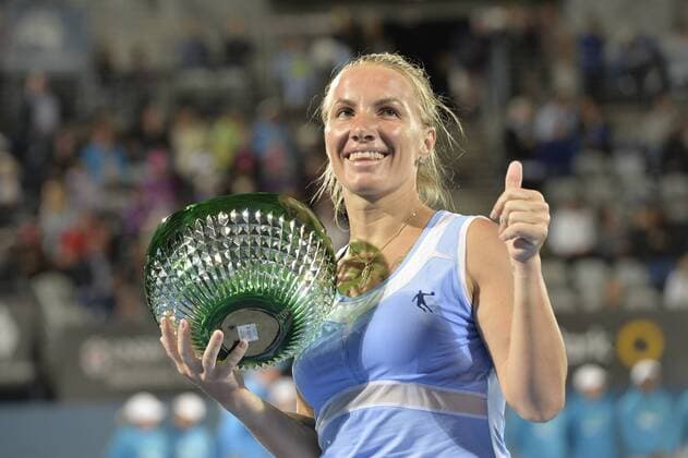 15.01.16 Sydney, Australia. Svetlana Kuznetsova wins the singles final against Monica Puig (PUR) on day 6 at the Apia International Sydney. Kznetsova won the final 6-0,6-2. xNigelxOwenx  ActionPlus11697019