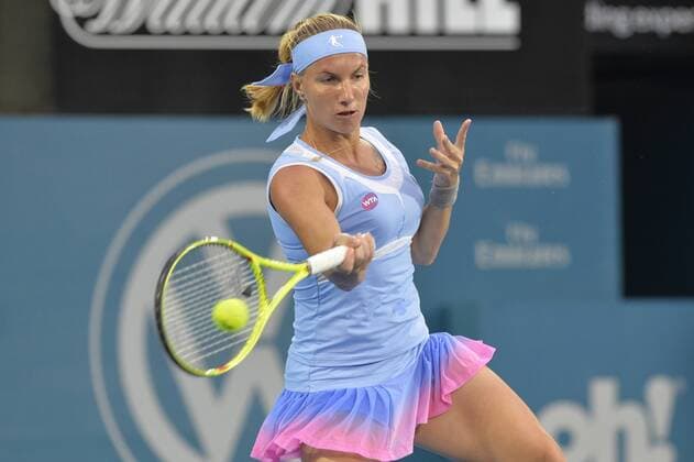 15.01.16 Sydney, Australia. Svetlana Kuznetsova in action against Monica Puig (PUR) during their womens singles final on day 6 at the Apia International Sydney. Kznetsova won the final 6-0,6-2. xNigelxOwenx  ActionPlus11697028