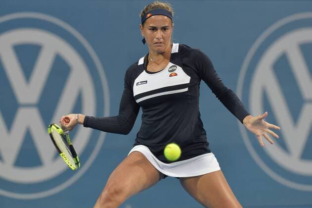 15.01.16 Sydney, Australia. Monica Puig (PUR) in action against Svetlana Kuznetsova (RUS) during their womens singles final on day 6 at the Apia International Sydney. Kznetsova won the final 6-0,6-2. xNigelxOwenx  ActionPlus11697039