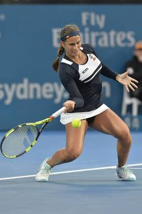 15.01.16 Sydney, Australia. Monica Puig (PUR) in action against Svetlana Kuznetsova (RUS) during their womens singles final on day 6 at the Apia International Sydney. Kznetsova won the final 6-0,6-2. xNigelxOwenx  ActionPlus11697041
