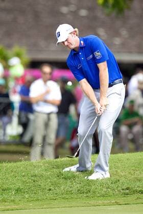 January 15, 2016 - Honolulu, Hawaii: Brandt Snedeker chips on the 9th green during play of the second round of the Sony Open at Waialae Country Club in Honolulu, Hawaii. PGA Golf Herren Golf: Sony Open JAN15 - ZUMAc04_