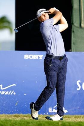 January 15, 2016 - Honolulu, Hawaii: Morgan Hoffmann watches his tee shot during play of the second round of the Sony Open at Waialae Country Club in Honolulu, Hawaii. PGA Golf Herren Golf: Sony Open JAN15 - ZUMAc04_