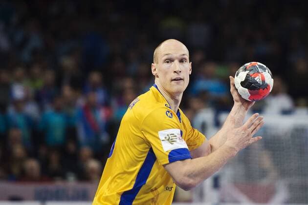 160116 Schwedens Johan Jakobsson - Handball EM, Nationalteam Schweden vs Slovenien, 16 Januar 2016 in Wroclaw  Copyright: JOHANNAxLUNDBERG BB160116JL193
