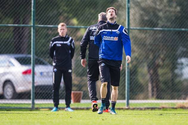 Samstag, 16.01.2016, 2. Bundesliga, Saison 2015 2016, Trainingslager SC Paderborn 07, Nick Proschwitz (Paderborn 8) DeFodi507