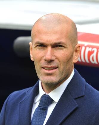 Zinedine Zidane (Real Madrid Coach) during the LA LIGA match between Real Madrid and Sporting de Gijon, played at Estadio Santiago Bernabeu, Madrid -  xJ.M.Colomox xx
