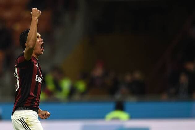 Fußball, AC Milan - AC Florenz Mg Milano 17 01 2016 - Football Serie A AC Milan vs AC Florenz Carlos Bacca 