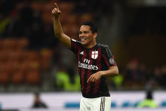 Fußball, AC Milan - AC Florenz Mg Milano 17 01 2016 - Football Serie A AC Milan vs AC Florenz Carlos Bacca 