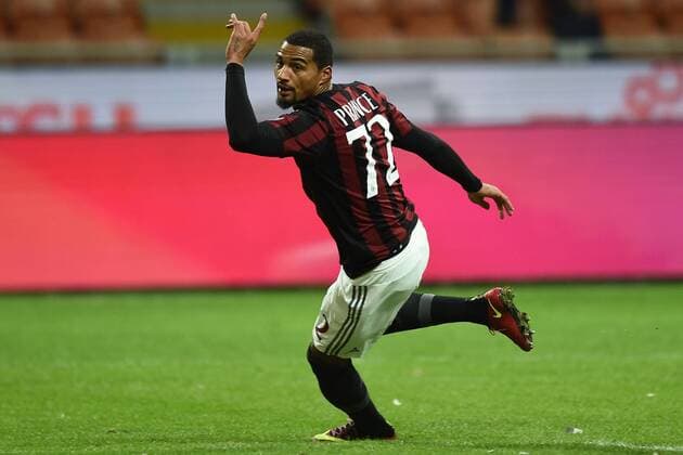 Mg Milano 17 01 2016 - campionato di calcio serie A Milan-Fiorentina: Torjubel Kevin Prince Boateng 