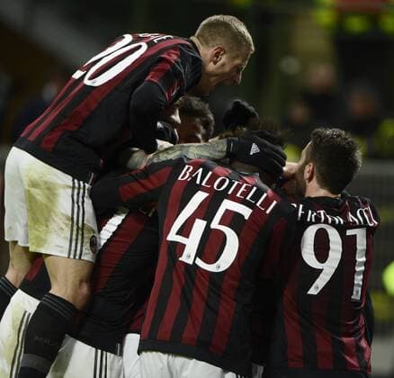 Torjubel Kevin-Prince Boateng Milan 2-0. Celebration goal Milano 17-01-2016 Stadio Giuseppe Meazza - Football Calcio Serie A Milan - Fiorentina. giuseppexceleste