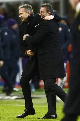 Schlussjubel Sinisa Mihajlovic Milan Milano 17-01-2016 Stadio Giuseppe Meazza - Football Calcio Serie A Milan - Fiorentina. giuseppexceleste