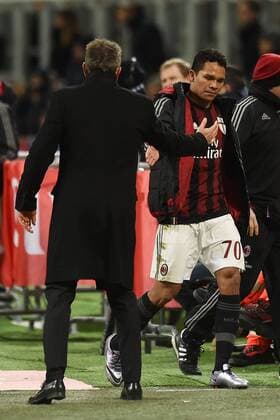 Mg Milano 17 01 2016 - campionato di calcio serie A Milan-Fiorentina: Sinisa Mihajlovic-Carlos Bacca 