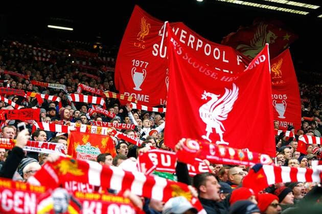 17.01.2016. Anfield, Liverpool, England. Barclays Premier League. Liverpool versus Manchester United ManU A general view of fans inside the stadium xPaulxKeevilx  ActionPlus11698469