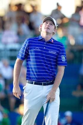 January 17, 2016 - Honolulu, Hawaii: Brandt Snedeker reacts to a missed putt on the 18th green during play of the final round of the Sony Open at Waialae Country Club in Honolulu, Hawaii. PGA Golf Herren Golf: Sony Open JAN17 - ZUMAc04_