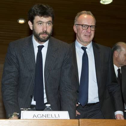 IPP20160118 News Football: Financial Fairplay in Europe and Italy, Andrea Agnelli President Juventus Karl-Heinz Rummenigge Vorstandsvorsitzender Bayern München xHOCHxZWEIx xItalyxPhotoxPressx 