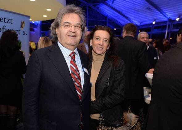 19.01.2016, xfux, Fussball 1.Bundesliga, SV Darmstadt 98 Neujahrsempfang 2016, emspor, v.l. Helmut Markwort mit Ehefrau
