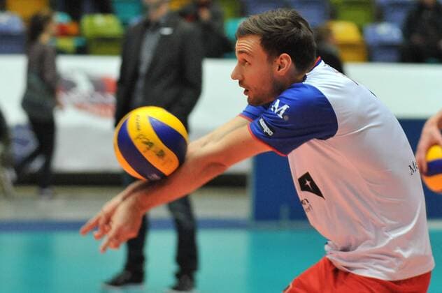 20.01.2016, xtkx, Volleyball 1.Bundesliga, United Volleys - VSG Coburg Grub, emspor v.l. Florian Ringseis (United Volleys) ,